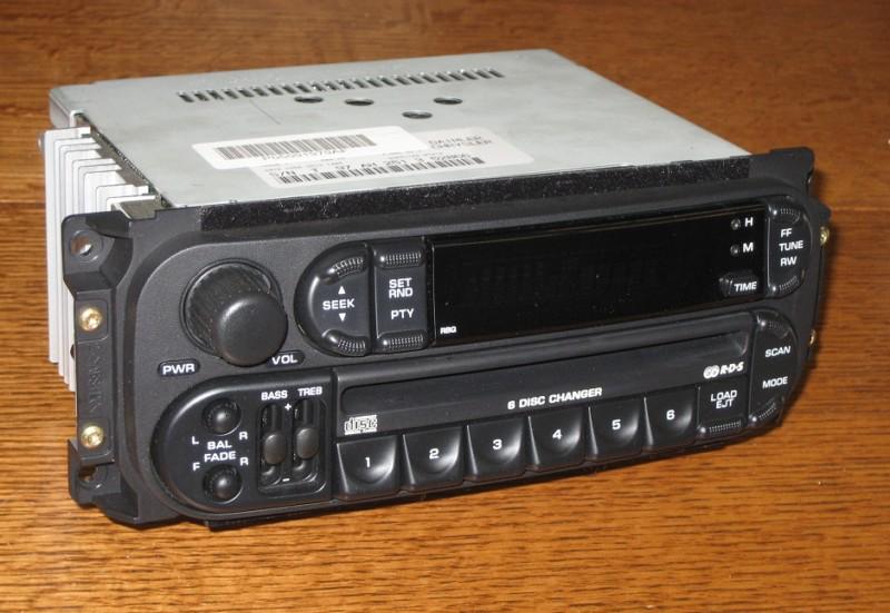 2002-2007 dodge ram 1500 2500 3500 6 cd changer radio stereo rbq rds ~ warranty