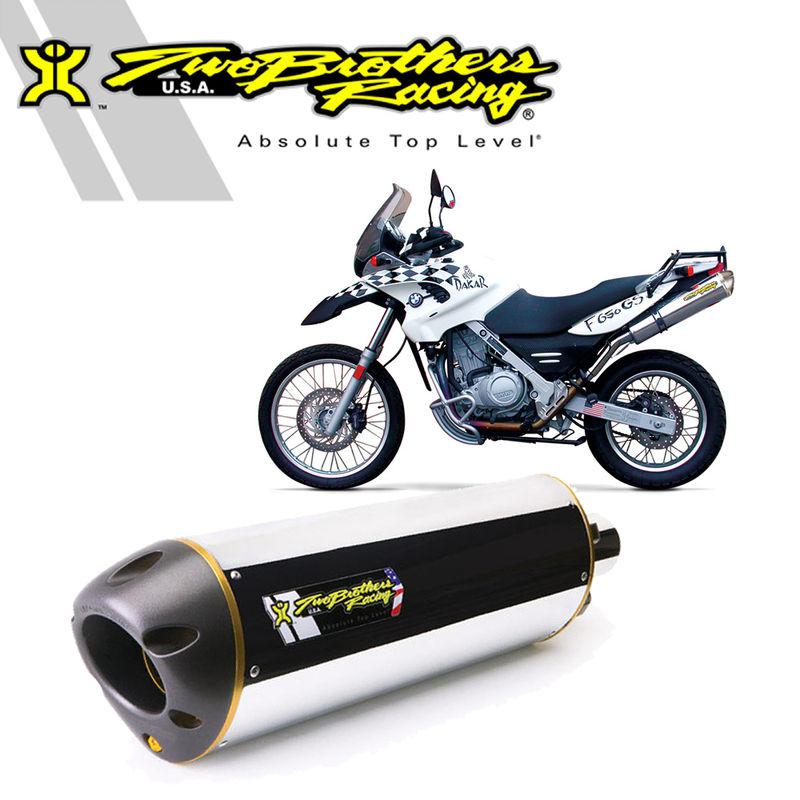 Two brothers v.a.l.e. m-2 aluminum slip-on exhaust 2001-2004 bmw f650gs