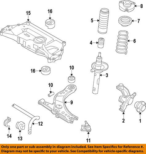 Volkswagen oem 5c0199313n engine & transmission mounting-engine cradle