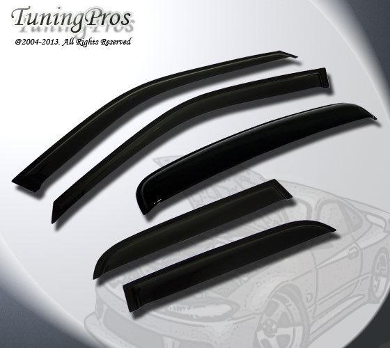 Jdm outside mount vent window visor sunroof 5pc land rover discovery 94-98 4dr