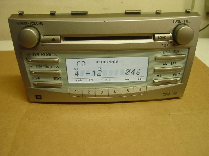 Toyota camry jbl radio/6-cd/mp3 player. tested! ( 2007-2010 camry )