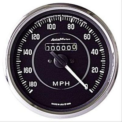 Autometer cobra speedometer 0-180 mph 4" dia mechanical 201005