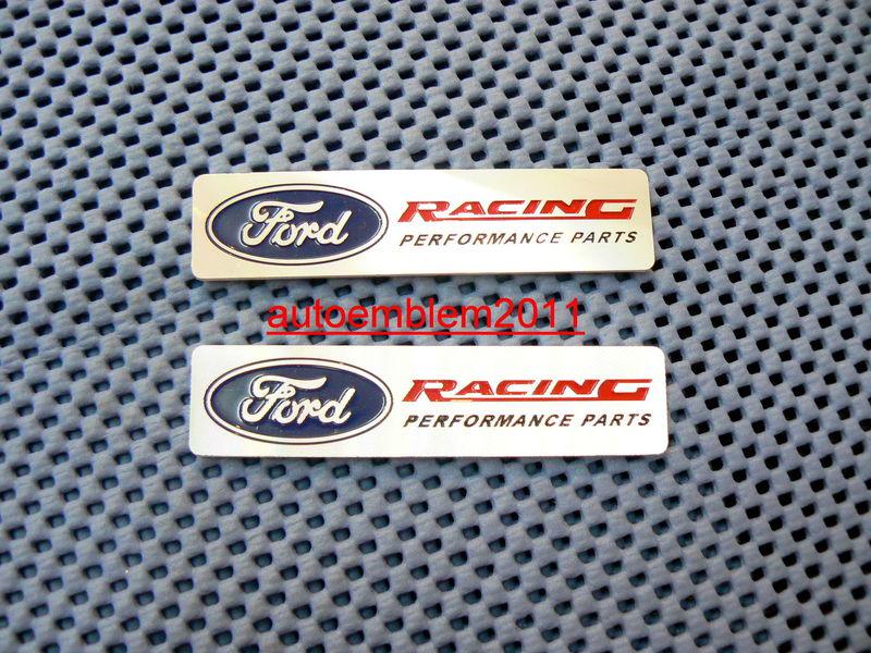 #38 ford racing metal emblem badge sticker mustang f-150 f-450 lip trunk grill