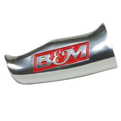 B&m transmission shift knob t-handle style aluminum brushed b&m logo each