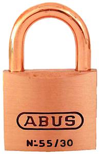 Abus locks 56411 padlock brass 1-1/4in 55/30mbc