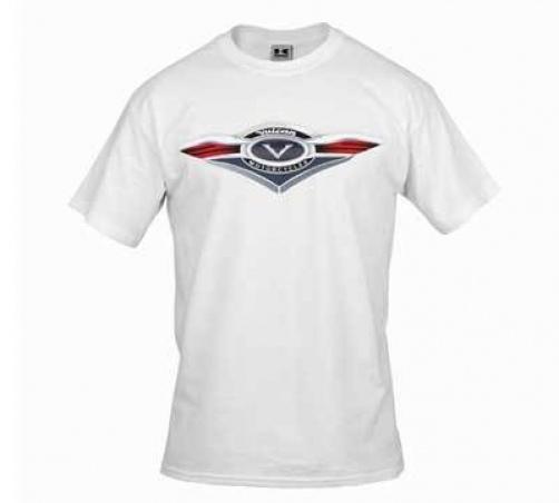 New kawasaki vulcan t-shirt men's size large white  k5002520whlg
