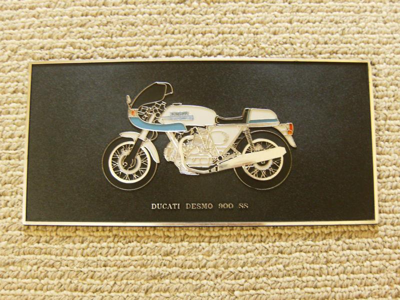 Ducati desmo 900 ss motorcycle plaque picture england vintage cycle bike