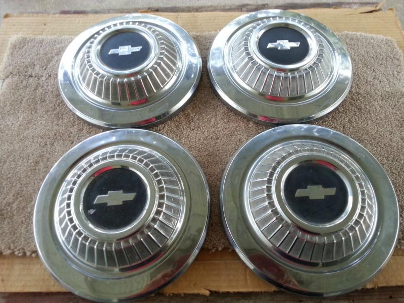 Sell 196669 Chevelle, Nova or Camaro Dog Dish Hub Caps in San Antonio