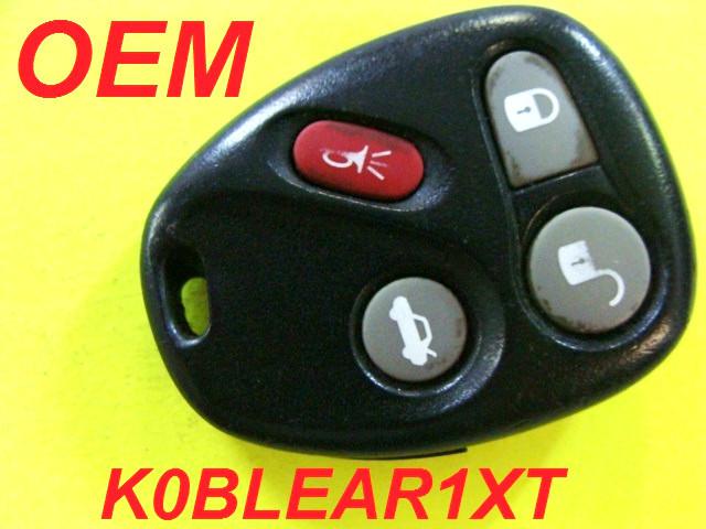 Oem chevy gmc keyless entry remote key fob transmitter clicker koblear1xt
