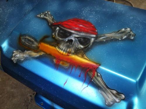 Ezgo and club car custom painted bodies  underwater scene