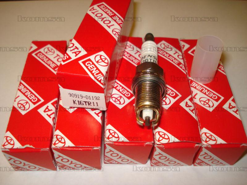 6 - denso      k16tr11    spark plugs    toyota 90919-01192