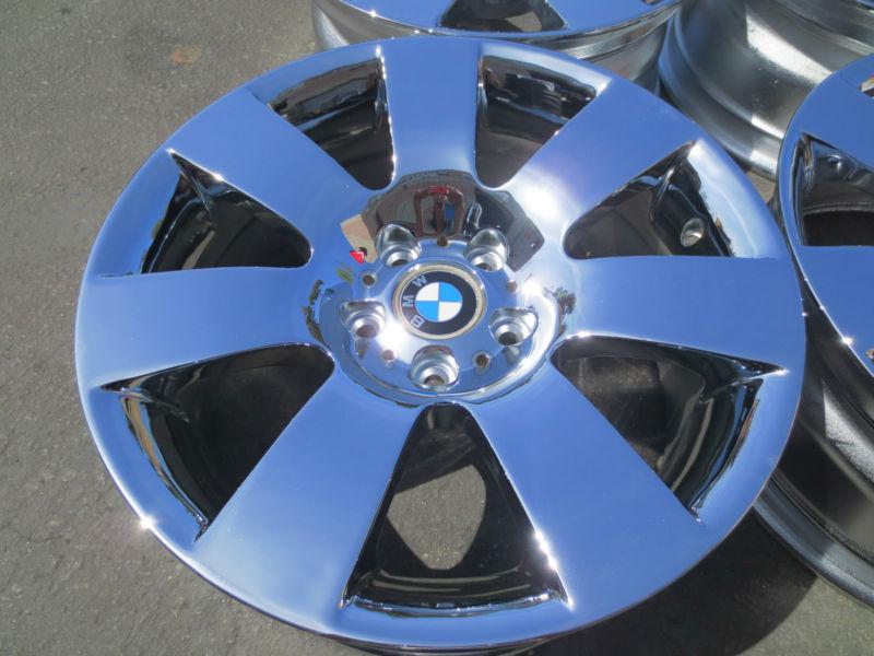 18" bmw 535i factory oem chrome wheel replacement or spare rim 545i 530i 525i