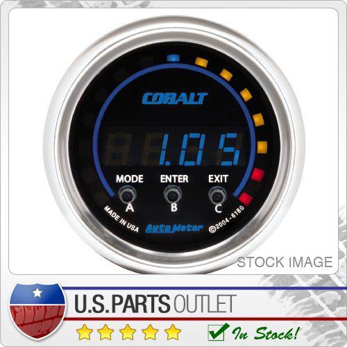 Auto meter 6180 cobalt digital d-pic gauge 2 1/16 in.advanced blue led lighting