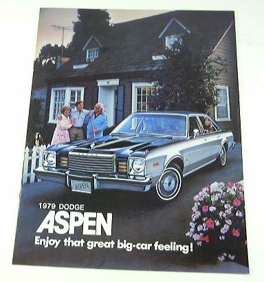 1979 79 dodge aspen brochure special sport custom 