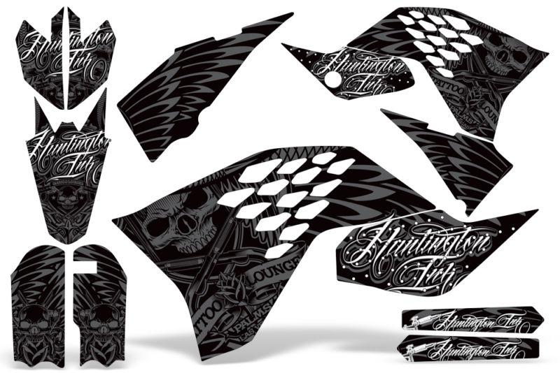 Amr racing graphic kit ktm sx65 09-10 2009 2010 skulls decal sticker close out!