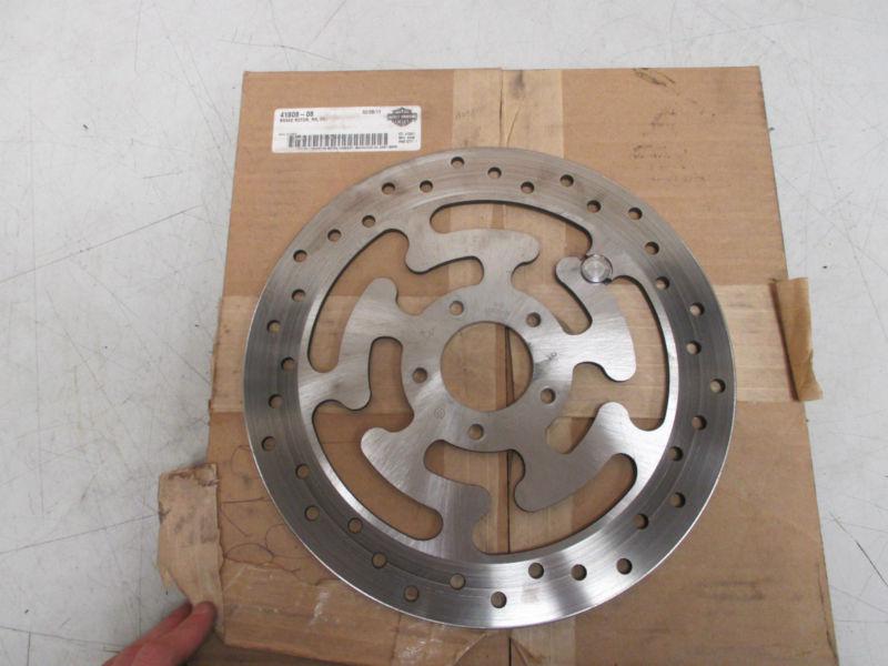 Harley touring electra glide road king r front brake disc rotor new oem 41808-08