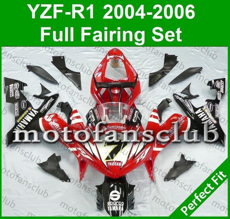 Fit yamaha yzf r1 04 05 06 yzfr1 2004 2005 2006 fairing bodywork plastics #23 c