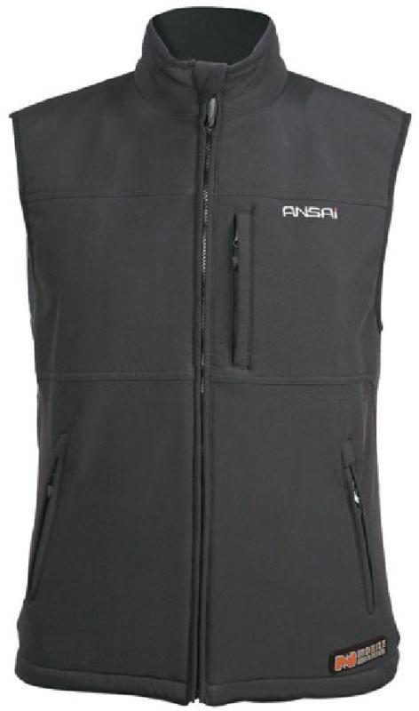 Mobile warming black plus large classic softshell women's electric heated vest