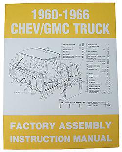 1960-66 61 62 63 64 65 66  chevy & gmc c-10 truck shop manual - new