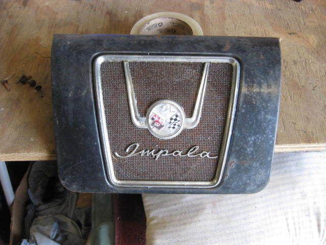   1958 chevrolet impala rear seat speaker cover 