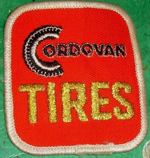 Cordovan  tires     embroidered patch   new