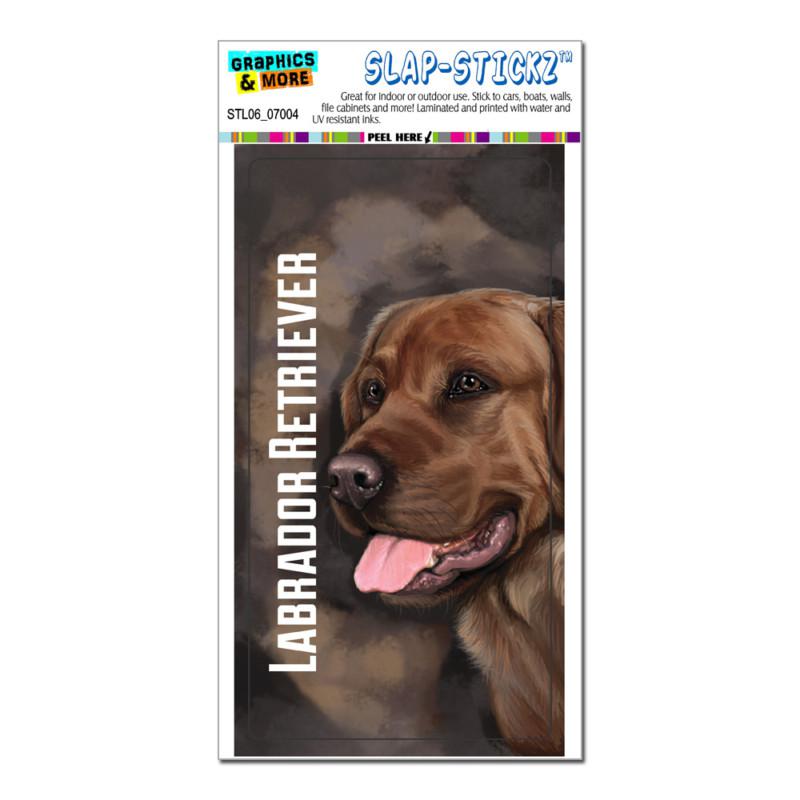 Chocolate labrador retriever brown - dog pet - slap-stickz™ bumper sticker