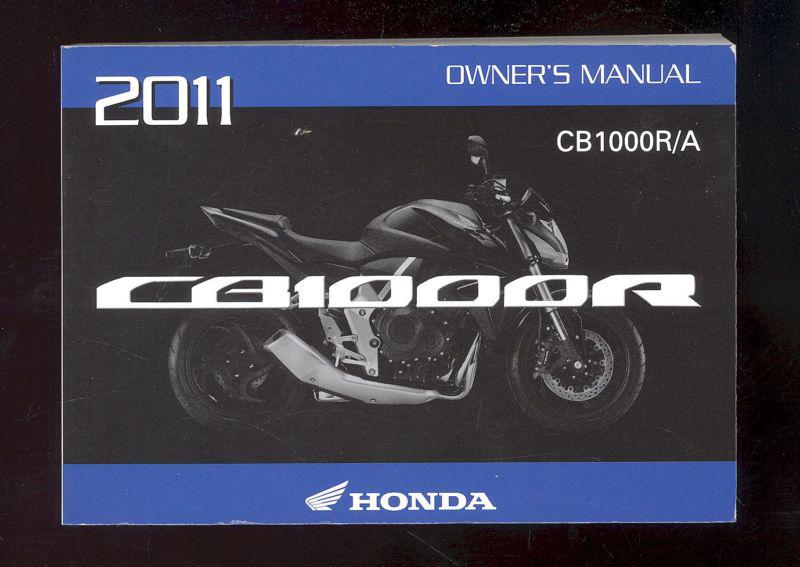 2011 honda cb1000r/a owner`s manual 