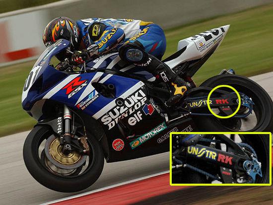 Rk chain swingarm decals fits all sportbikes