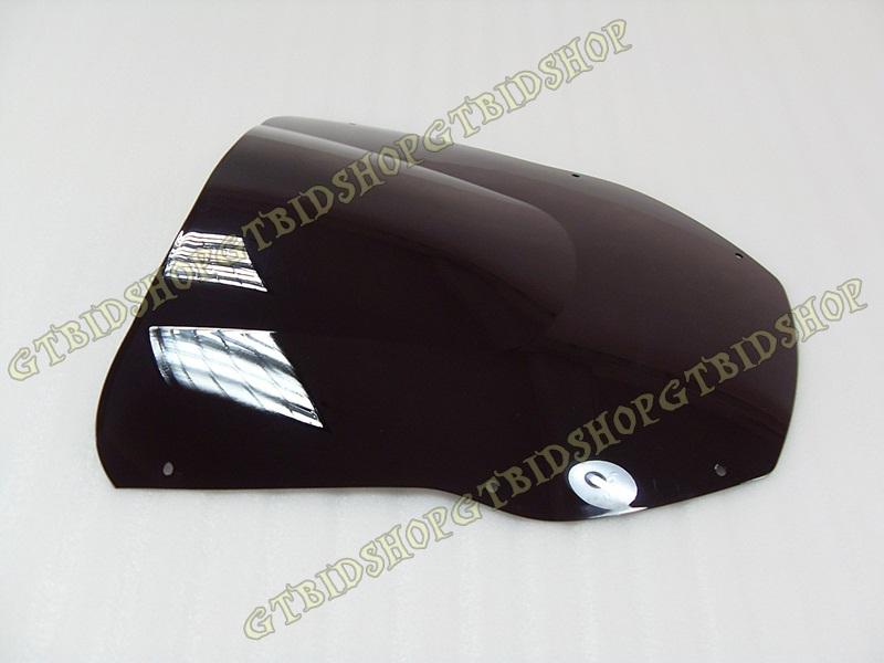 Windshield windscreen for kawasaki zx12r ninja zx-12r 2001 2000 black 00 01 a