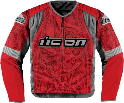 Icon overlord sportbike sb1 mesh jacket red small new