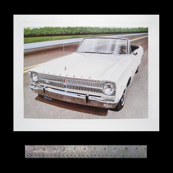 Plymouth belvedere satellite gtx 1965 1966 1967 426 hemi convertible - art print