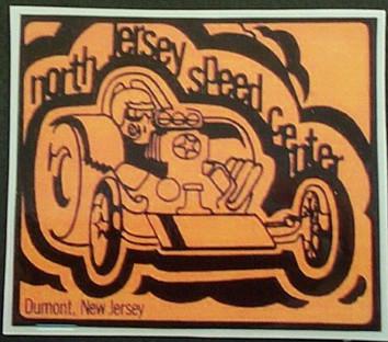 North jersey speed center - nostalgic and vintage decal / sticker 