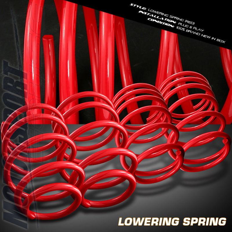 1995-1999 dodge neon acr high line r/t red lowering spring front+rear kits 2/4dr