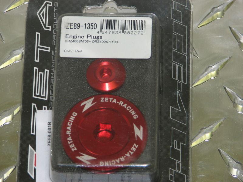 Zeta red engine plug set: suzuki drz 400 r s sm 