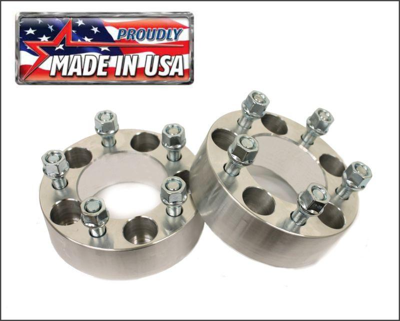 2 pcs | 1.75" | 5x4.5 to 5x4.5 | wheel spacers | adapters | billet | 1/2" x 20 