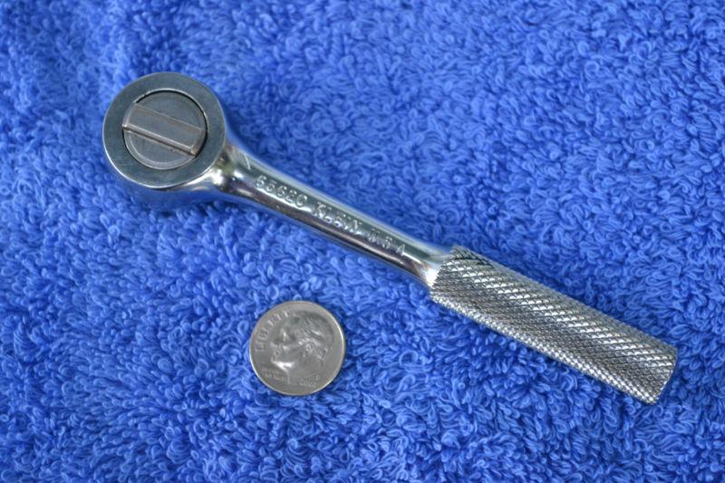 Klein sk tools 1/4" dr round head ratchet 65620 usa rare