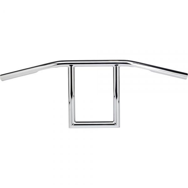 Biltwell chrome smooth 1" window handlebars for harley dyna sportster softail