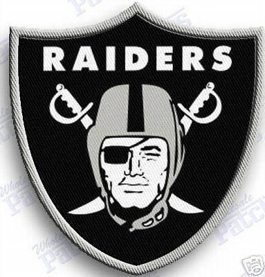 Oakland raiders  iron on embroidery patch -2.1" x 1.9" nfl football california