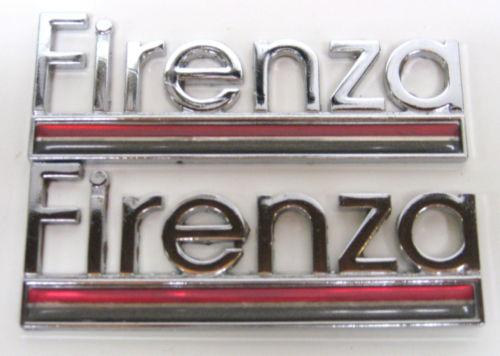 Oldsmobile firenza fender emblems nameplate badge pair