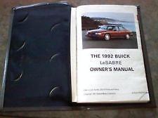 1992 lesabre owners manual. used. oem.