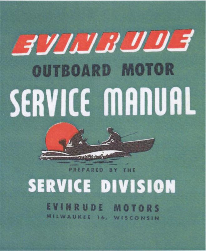 1935-1961 evinrude outboard motor service manual on cd 