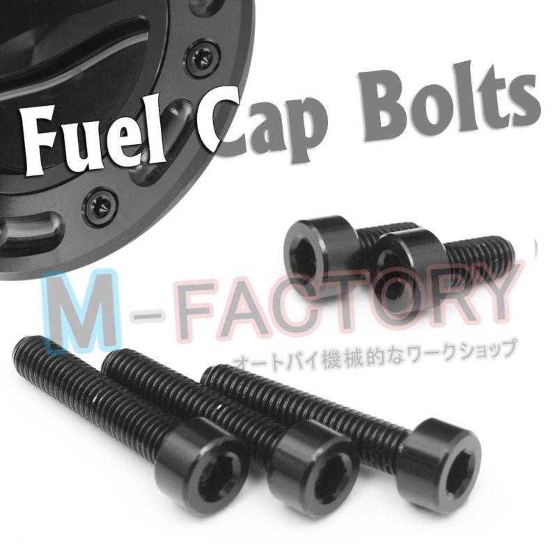 Black cnc petrol fuel cap bolts screws ducati supersport 620 750 800 900 st3 st4