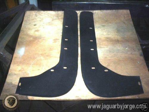 Jaguar xk-140 xk-150 f&r mudshield panels 1 pr.