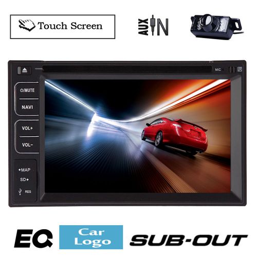 Backup camera+car gps navigation dvd player in dash stereo audio aux-in bt ipod
