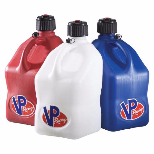 Vp racing fuels square container - red, white, or blue *new