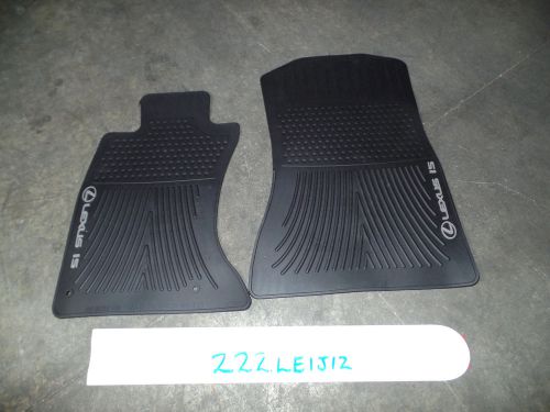 Nice oem all weather floor mats pair lexus is250 is350 awd 06-13 black set