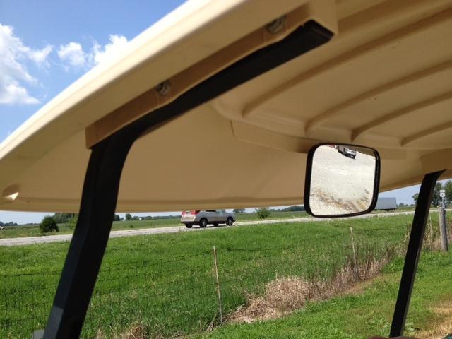 Rearview mirror w/ a slight blemish for golf carts ez go, club car, yamaha...