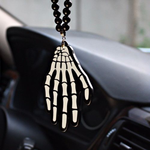 New skeleton hand x-ray 3d ho car auto rearview pendant ornament hanging charm