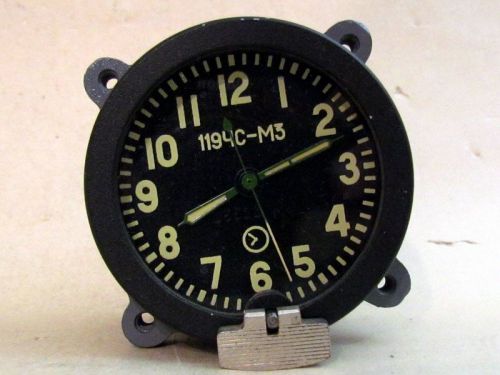 119 chs-m3 military tank ussr vintage clock