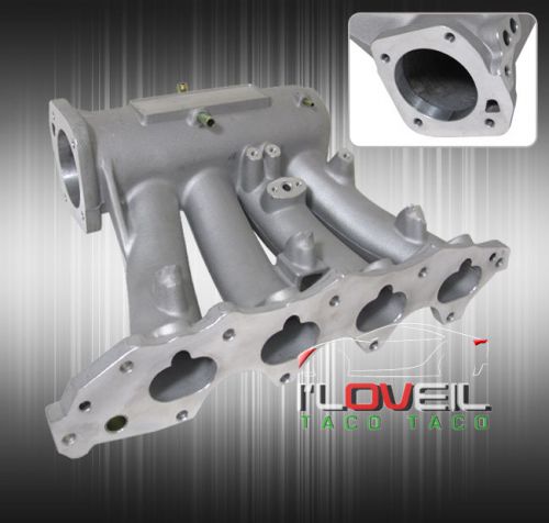 94-01 integra b18a b18b b20 cast aluminum performance power intake manifold 70mm